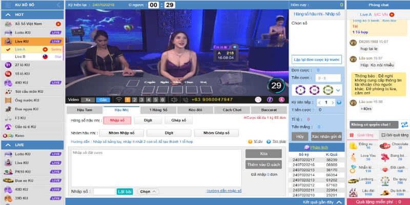 Sảnh xổ số Kubet77 KU độc quyền với các sản phẩm chất lượng